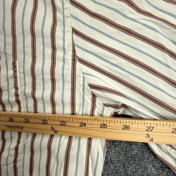 Faconnable Colorful Button-Down Cotton USA Striped XL Men Shirt Long Sleeve - Picture 6 of 16